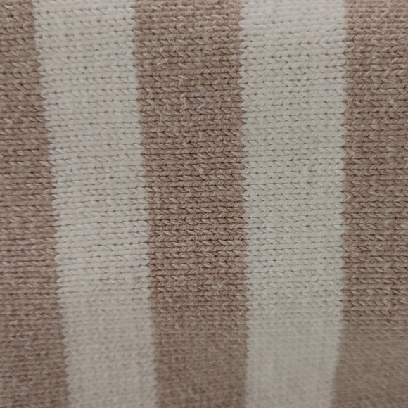 Men's Eddie Bauer Cotton Tan & White Crew Neck Knit Sweater Size S - Picture 4 of 6